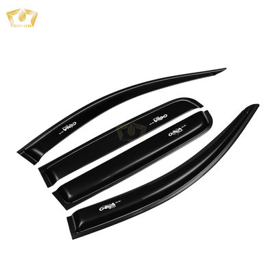 quality  Decoration+Protection For Toyota Vigo 2005-2015 To Matte Black Car 4 Doors Window Sun Visor Acrylic Plastic Rain Shield factory
