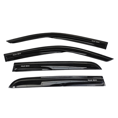 Sports ACRYLIC PMMA For Toyota HILUX REVO Car Door Sun Shade Window Visor Sun Rain Shield Wind Deflector AIR PRESS 2016-2019