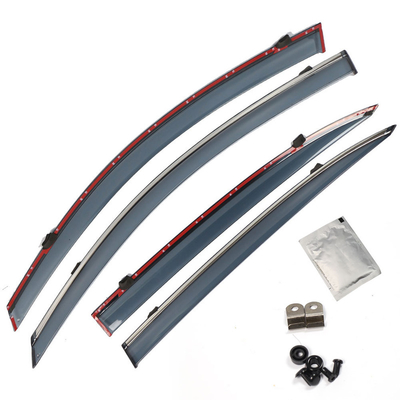 With Stainless Steel Auto Exterior Car Sun Visor Wind Deflectors Accessories For Honda Accord 2013-2016