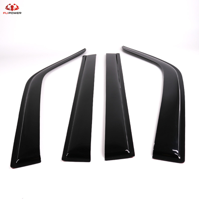 Black Molding Style Window Visor Sun Visor Sun Rain Guard Exterior Vent Deflectors For Honda Accord 13-16